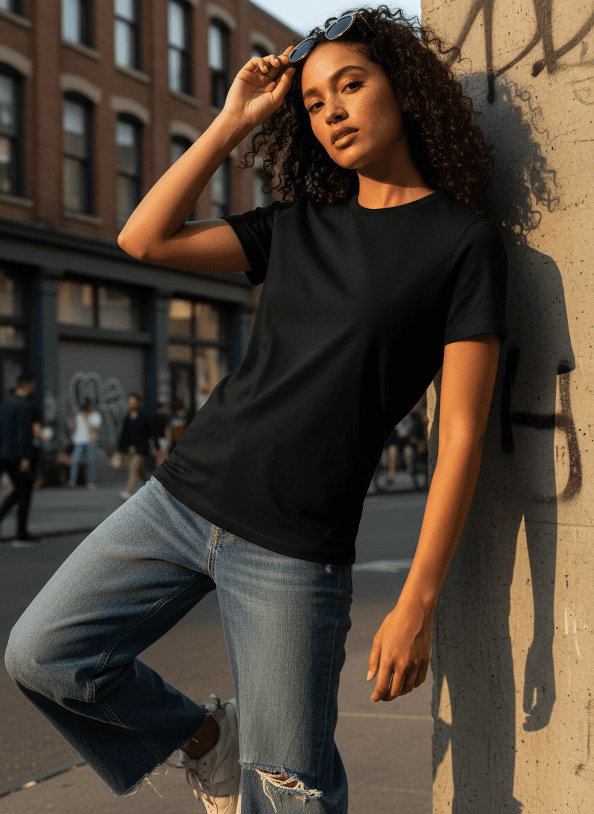 Black Essential Tee